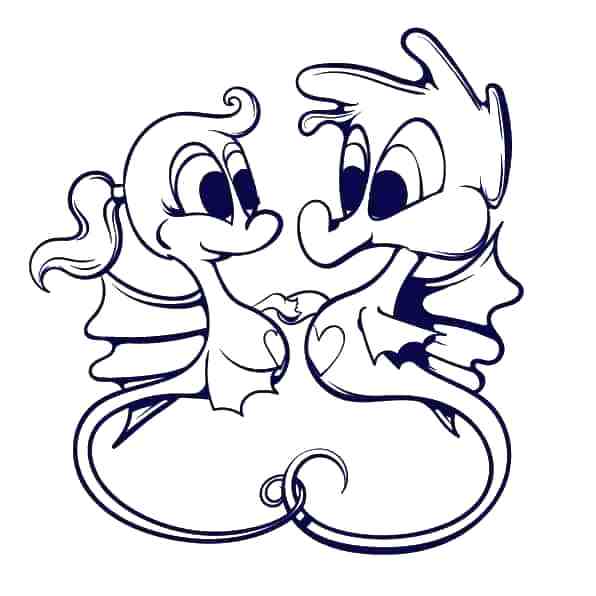 596x596 Draw Seahorse Seahorse Drawing Step