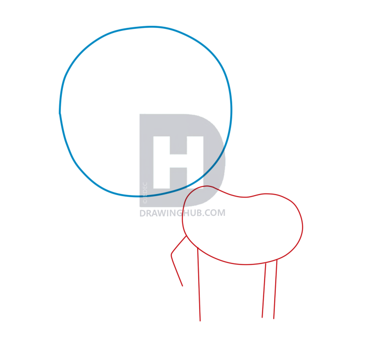 730x675 How To Draw An Easy Unicorn, Step