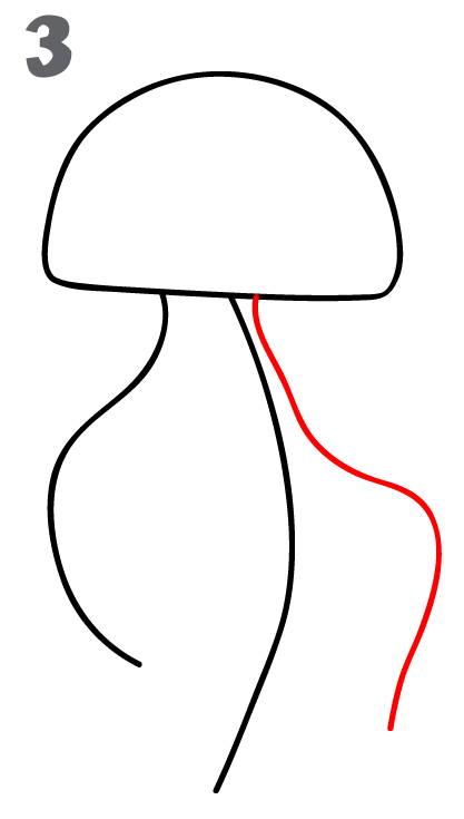 417x735 How To Draw A Jellyfish