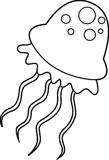 373x550 Elegant Jellyfish Coloring