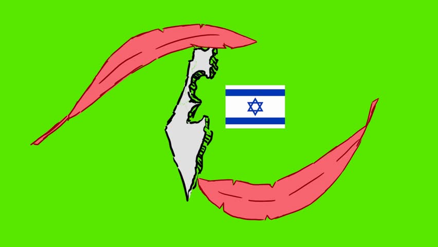 852x480 Jerusalem Hand Drawn Stock Video Footage