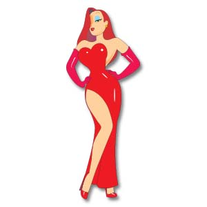 300x300 Jessica Rabbit Free Drawing Vector Download