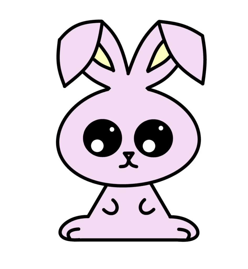 944x1024 Easy Rabbit Drawings How To Draw Cute Cartoon Bunny Drawing