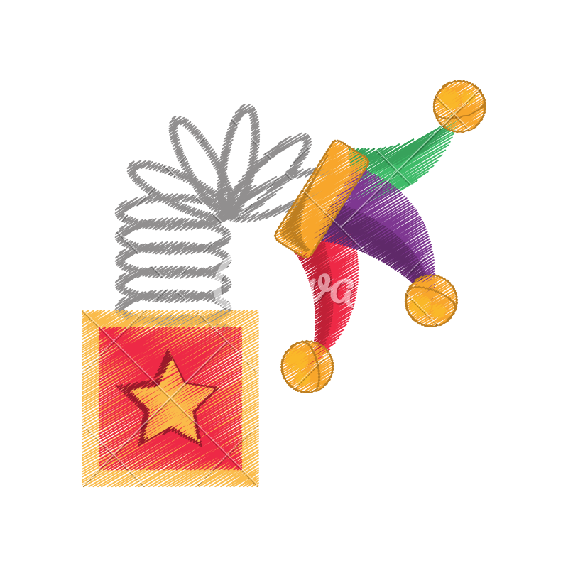 800x800 Drawing Surprise Box Hat Jester April Fools