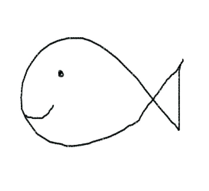 700x642 Simple Clown Drawing Coloring Pages How To Draw A Fish For Kids