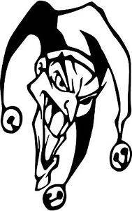 189x300 Joker Jester Hat Clown Left Or Right Vinyl Decal Sticker Ebay