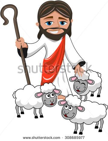 Jesus And Lamb Drawing | Free download on ClipArtMag