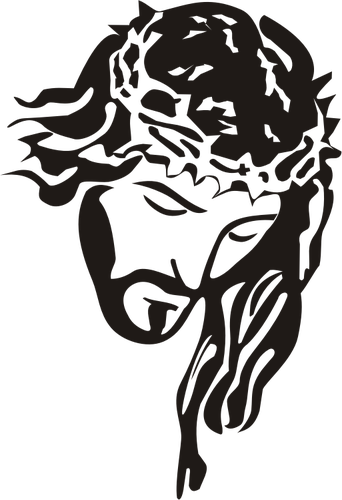 342x500 Jesus Christ Stencil Art