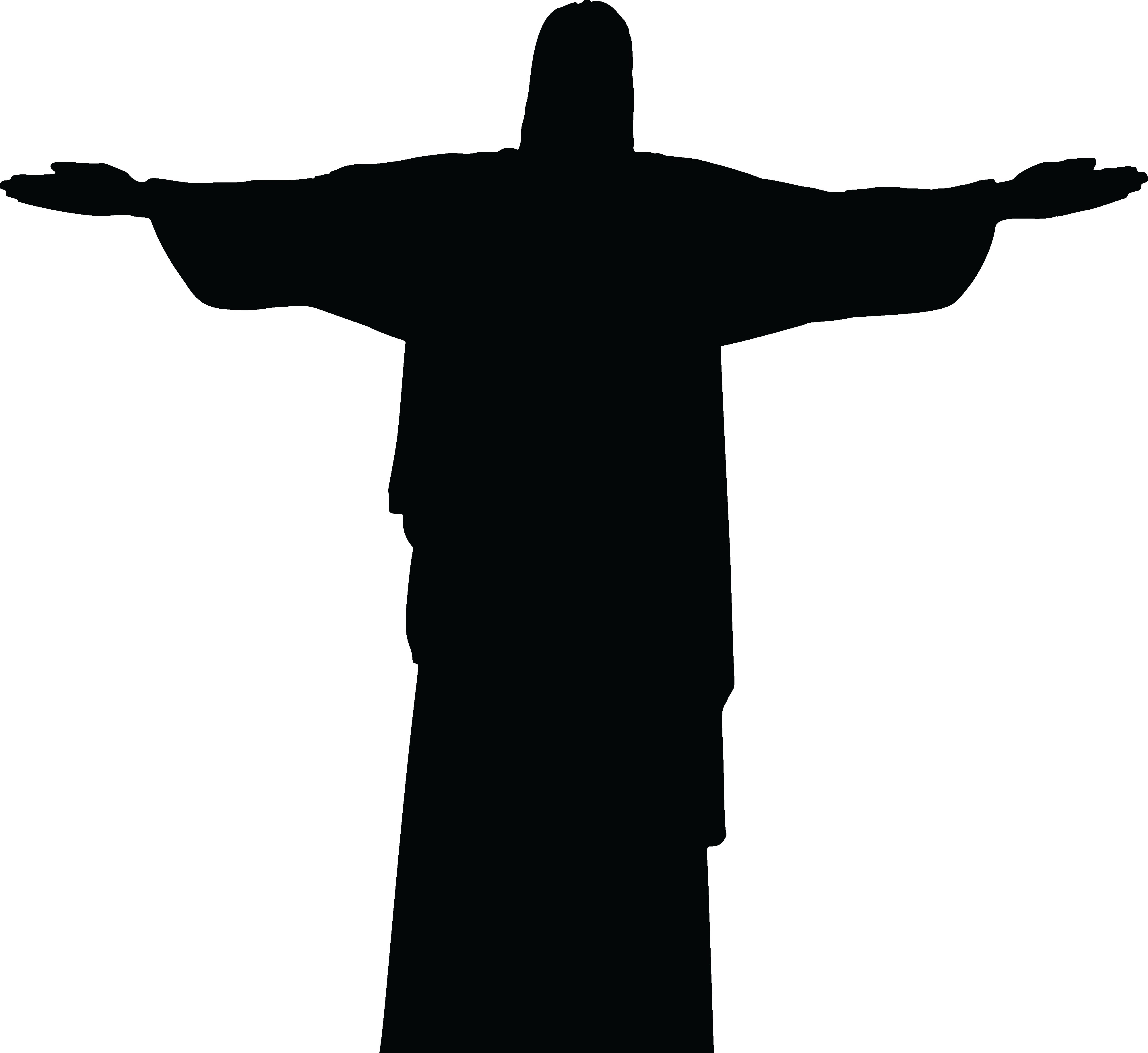 4000x3671 Jesus Carrying Cross Silhouette On The Clipart
