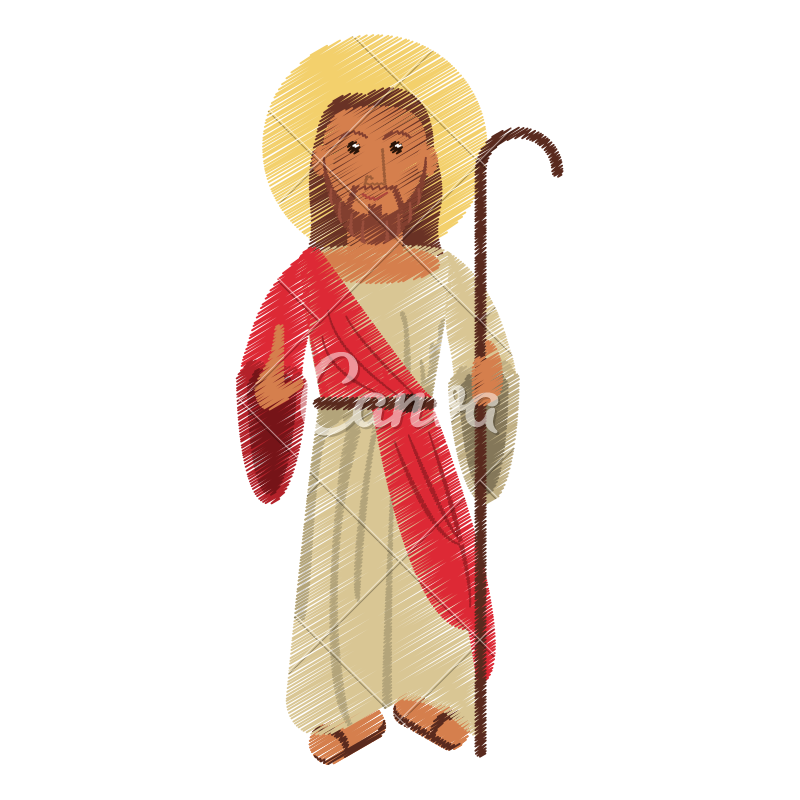 800x800 Drawing Jesus Christ With Stick Design