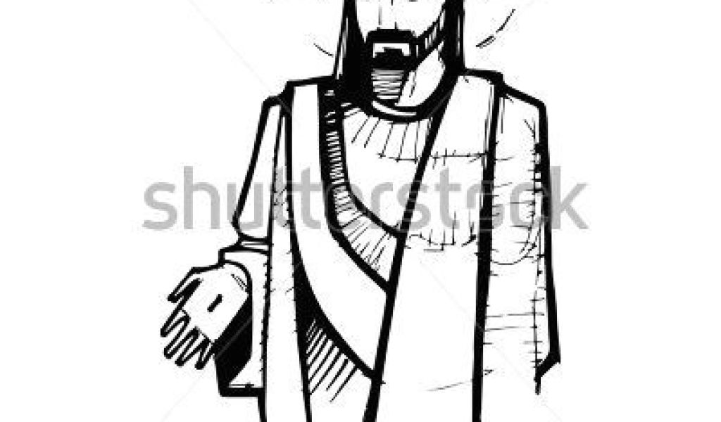 1024x600 Drawings Of Jesus Hands Hand Drawn Vector Illustration Or Drawing
