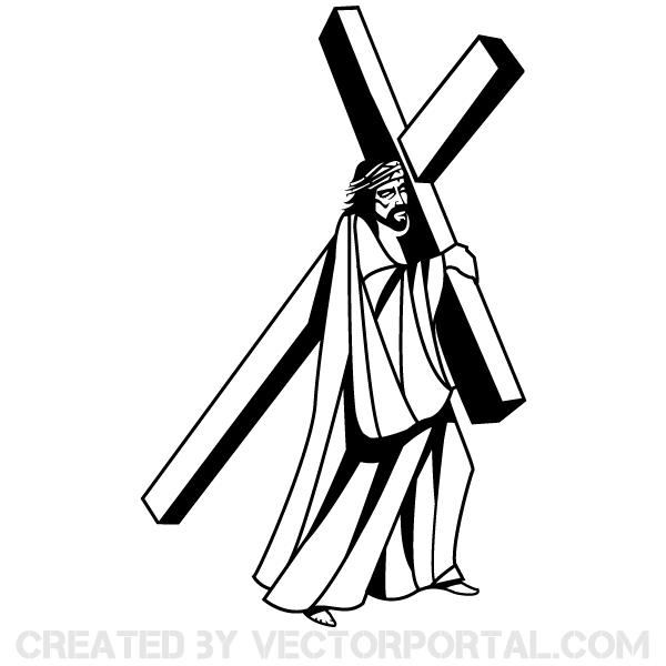 600x600 Jesus Christ Carrying The Cross Image