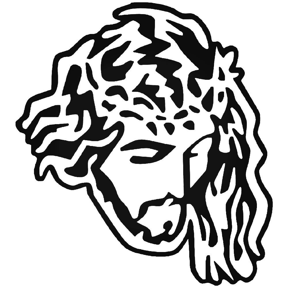1000x1000 Jesus Christ Christian Vinyl Decal Sticker