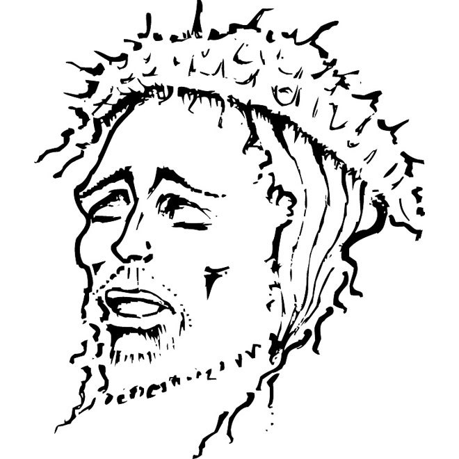 660x660 Jesus Christ Drawing Free Vector