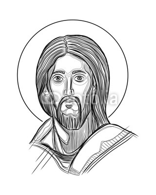 320x400 Jesus Christ Face Vector Digital Illustration Buy Photos Ap