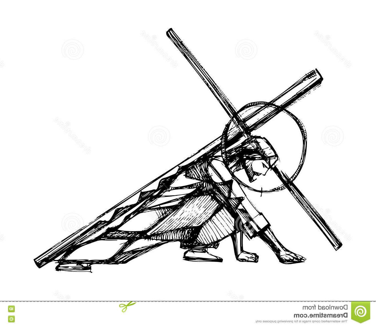 1300x1130 Drawings Of Jesus Christ On The Cross