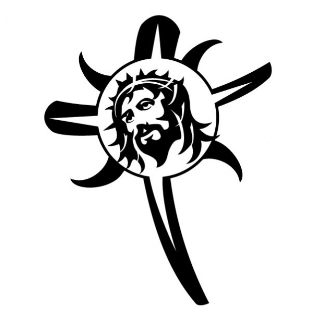 626x626 Jesus Christ Image In A Cross Vector Free Download