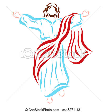 450x470 revived jesus christ ascending to heaven