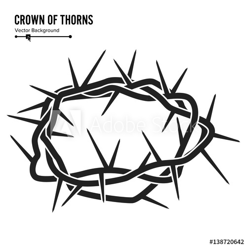 500x500 Crown Of Thorns Silhouette Of A Crown Of Thorns Jesus Christ