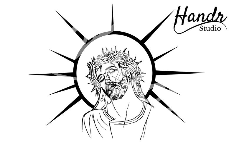 794x514 Radiant Jesus Christ Crown Of Thorns Design
