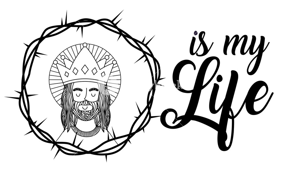 1000x600 Jesus Using Crown Is My Life Crown Thorns Banner Vector