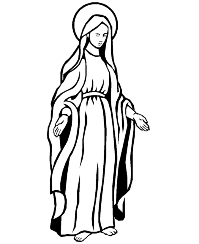 670x820 Mary And Jesus Drawing Lovely Mother Of Coloring Pages