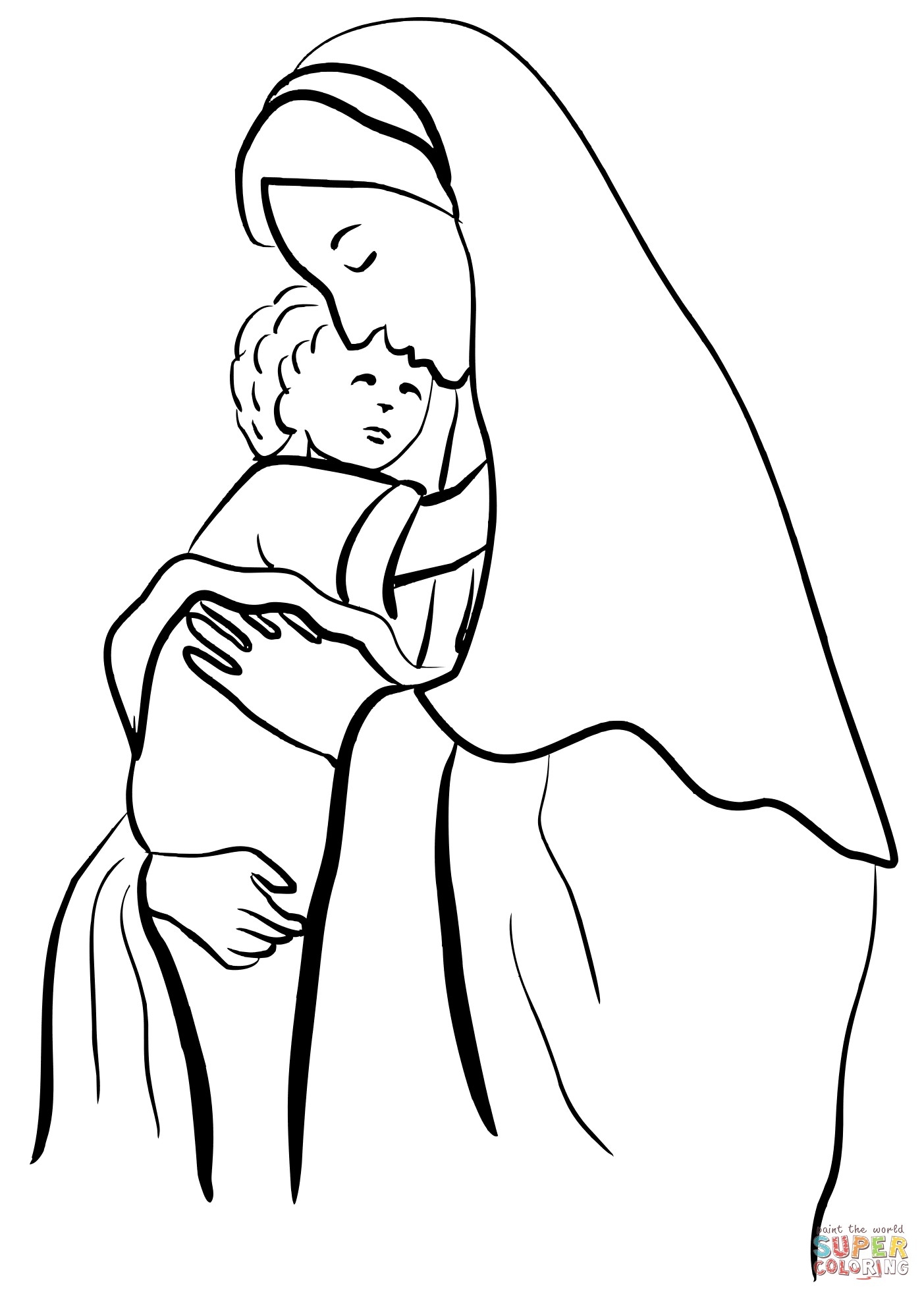 1403x1964 Mary Mother Of Jesus Coloring Pages Gallery Coloring For Kids
