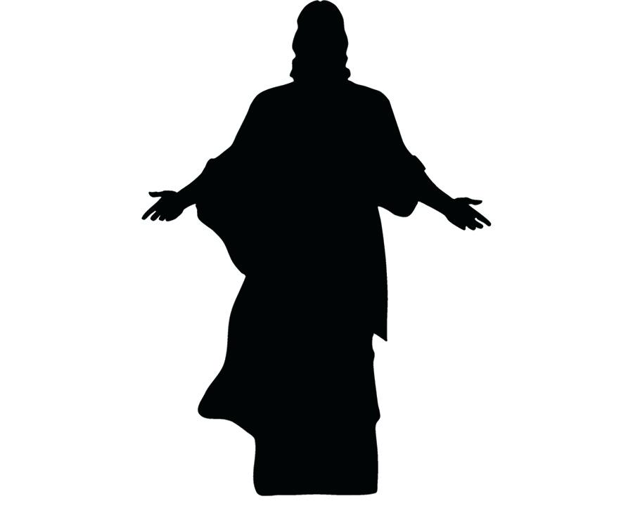 900x720 Silhouette Of Jesus Drawing Clip Art Inspiringtruth Club