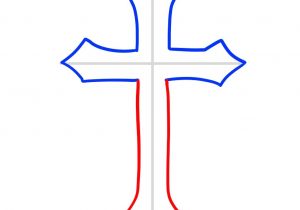 300x210 Cross Drawings Step