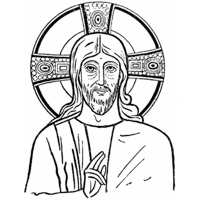 400x400 Jesus Drawing Transparent Png