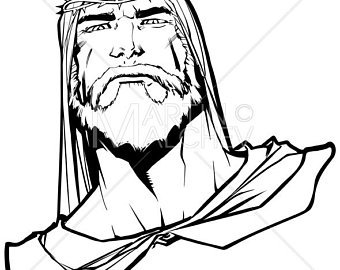 340x270 Jesus Line Drawing Etsy