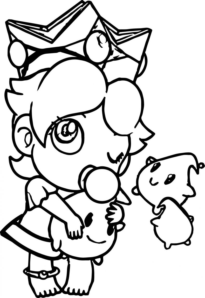 850x1234 Baby Daisy Coloring Pages Bowser Jesus Deer Dog Coyote Iydunetwork