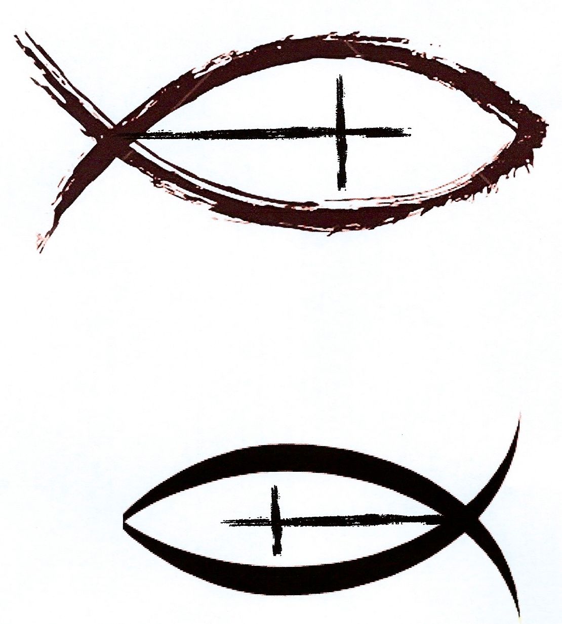 1110x1234 Christian Fish With Cross As A Side Tattoo With Cross Upward, I