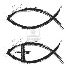236x236 Delightful Jesus Fish Tattoos Images Jesus Fish Tattoos, I