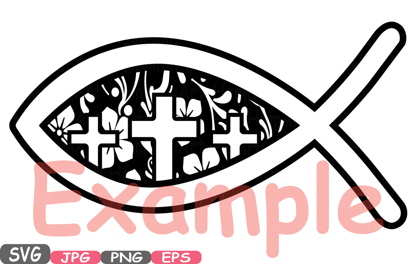 1400x897 Christian Fish Silhouette
