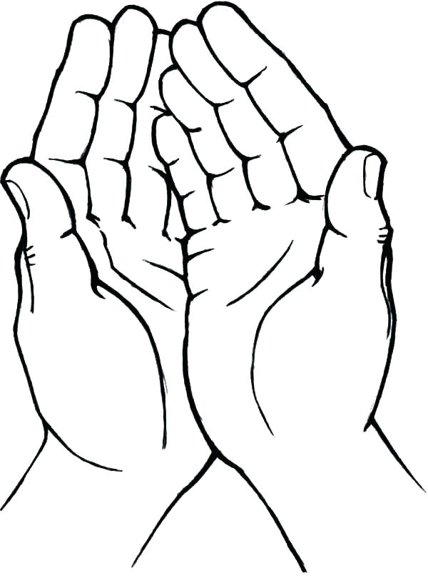 600x813 Coloring Pages Praying Hand Coloring