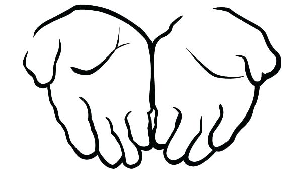 600x343 Prayer Hands Coloring Sheet Printable Praying Pages Hand