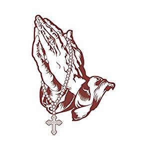 295x300 Buy Syga Praying Hands Of Jesus Christ Decals Design Wall Stickers