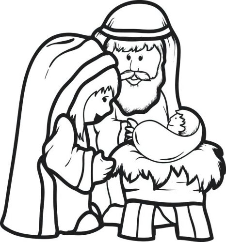 466x500 Free Christmas Pictures Of Baby Jesus Download Clip Art