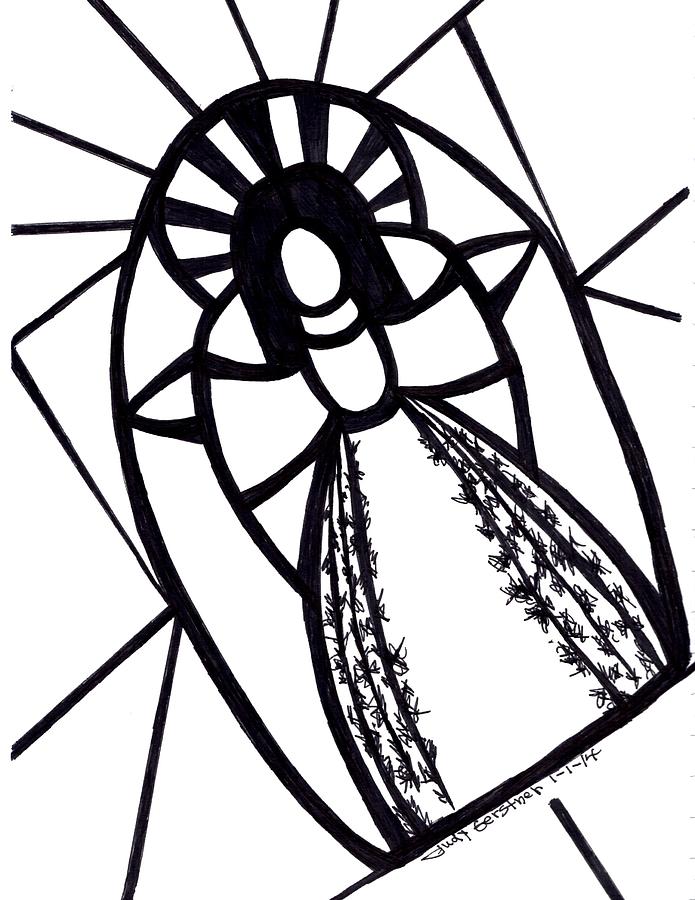 695x900 Jesus Drawing