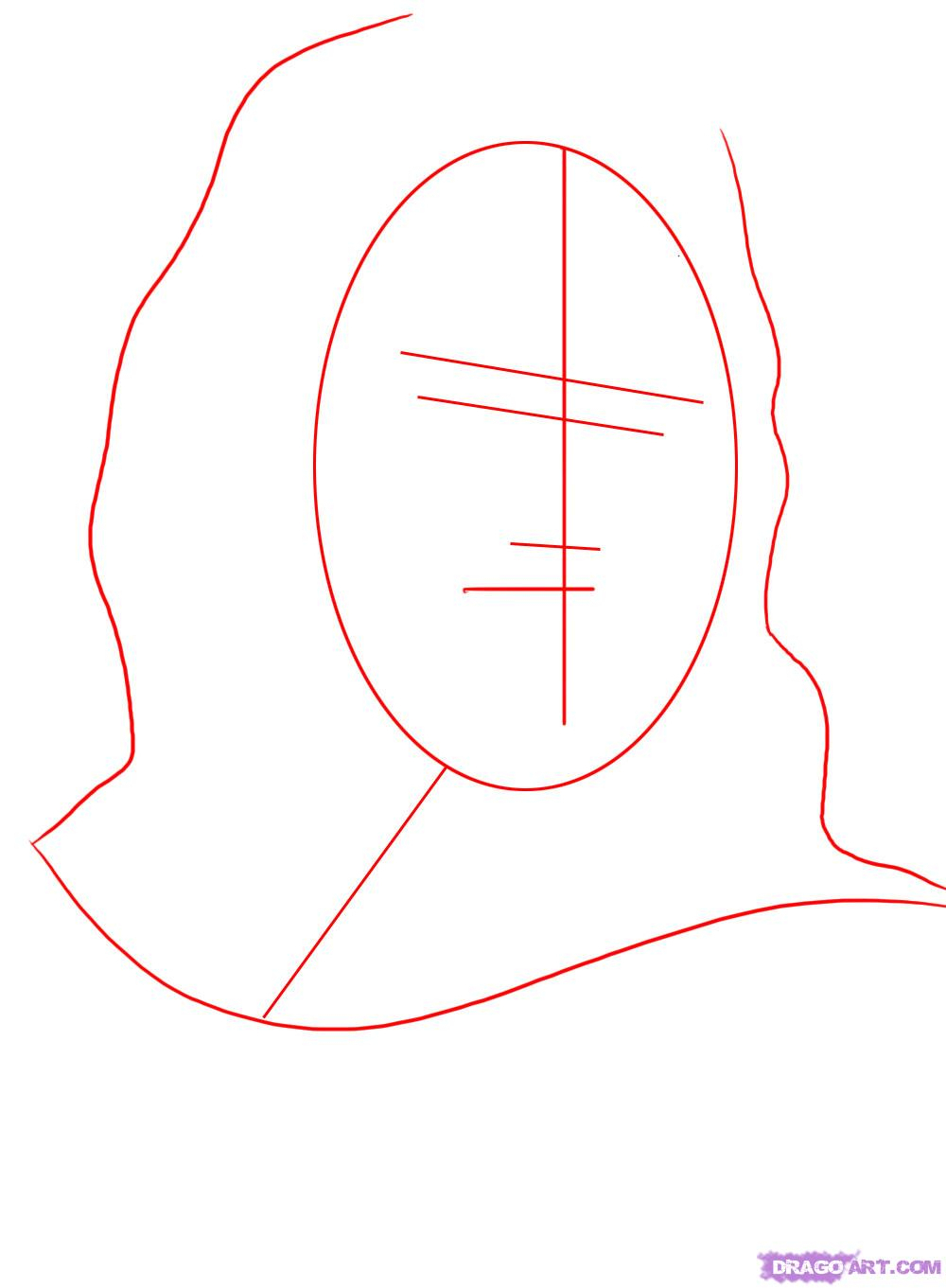 1000x1361 Draw Easy Jesus Christ Step