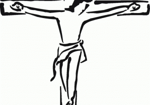 300x210 Cartoon Drawing Of Jesus On The Cross Hand Drawn Vector