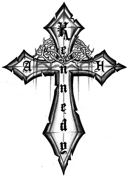 420x576 Three Cross Tattoos For Men Drawings Ideas And Designs