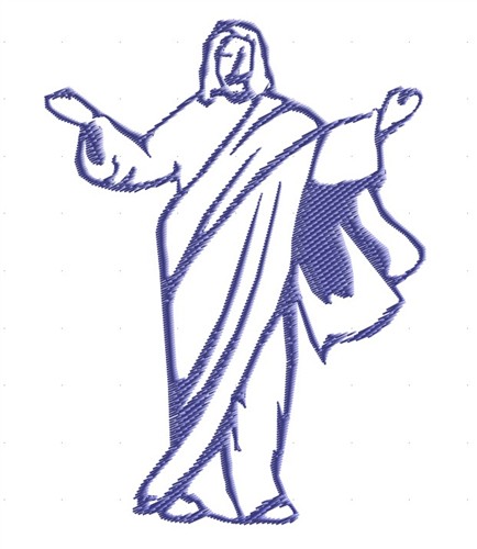 434x500 Jesus Outline Embroidery Design Annthegran