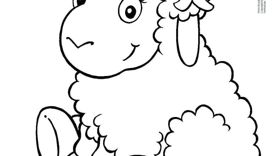 960x544 Coloring Picture Of Sheep