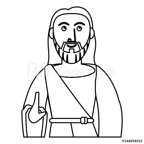 Jesus Outline Drawing | Free download on ClipArtMag