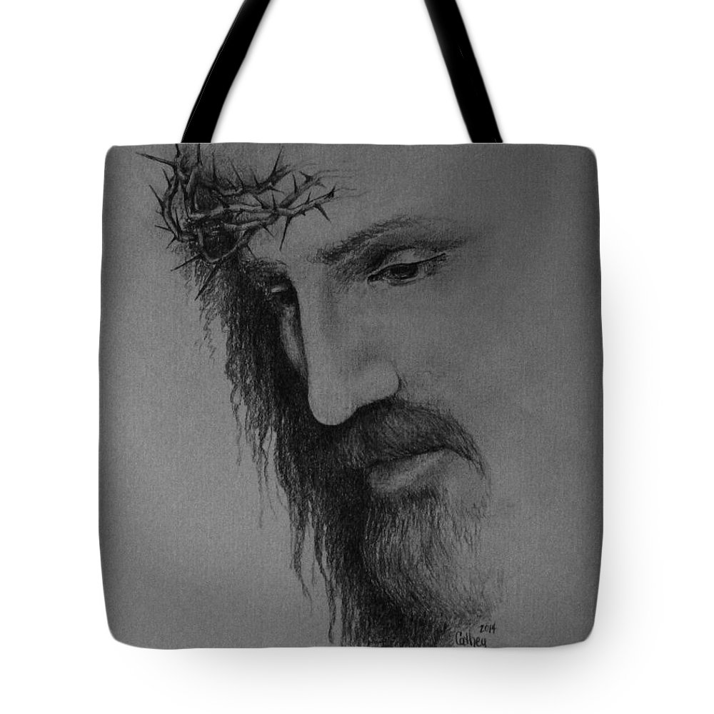 1000x1000 Pencil Drawing Of Jesus Tote Bags Fine Art America