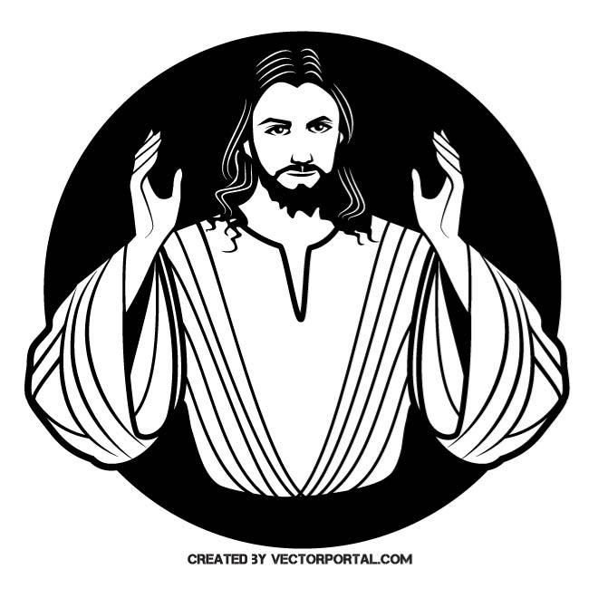 660x660 jesus christ vector image religious free vectors jesus christ