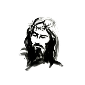 300x300 Jesus Portrait Drawing