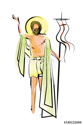 330x500 Jesus Christ The Risen Lord, Easter Resurrection Abstract Artistic